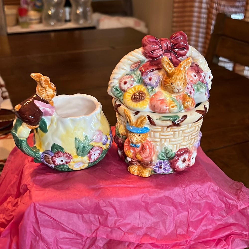 Merc Asia china cream and sugar Easter